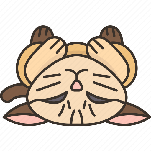 Cat, sleeping, kitten, pet, cute icon - Download on Iconfinder