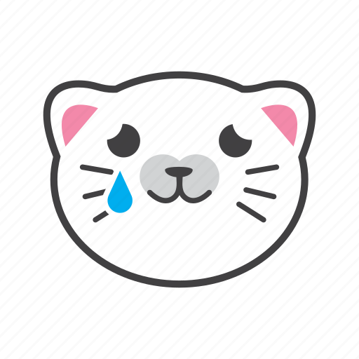 Cat, cry, face, sad icon - Download on Iconfinder
