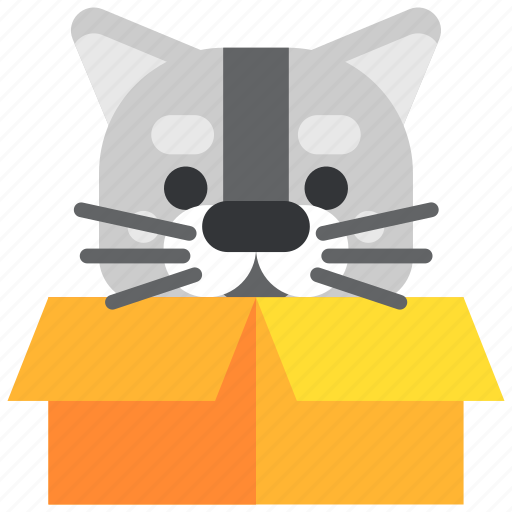 Animal, box, cat, game, package, pet, present icon - Download on Iconfinder
