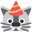 animal, birthday, cat, holiday, party, pet, pussy 