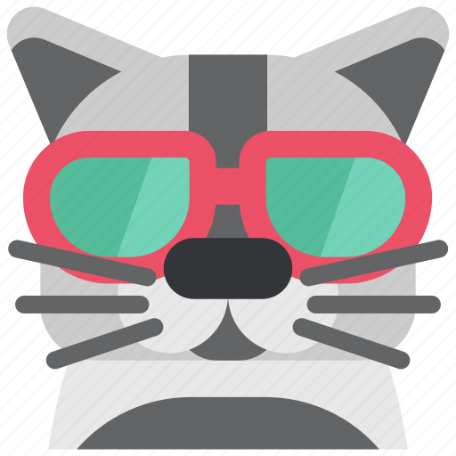 Animal, cat, cool, eyeglasses, glasses, pet, pussy icon - Download on Iconfinder