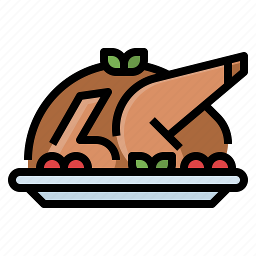 Celebaration, chicken, food, leg, roast, turkey icon - Download on Iconfinder
