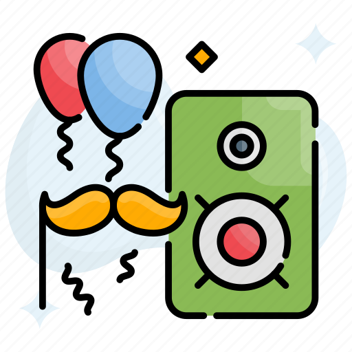 Speaker, balloon, carnival, decoration icon - Download on Iconfinder