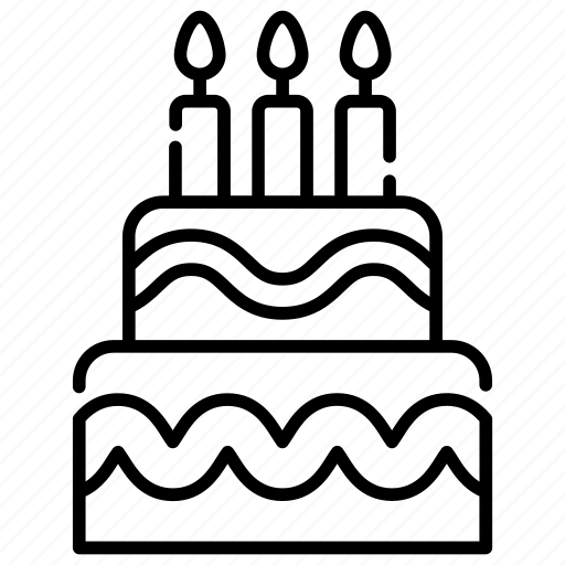 Cake, birthday, candles, celebration, dessert, party icon - Download on Iconfinder