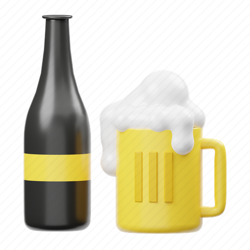 Beer, drink 3D illustration - Download on Iconfinder