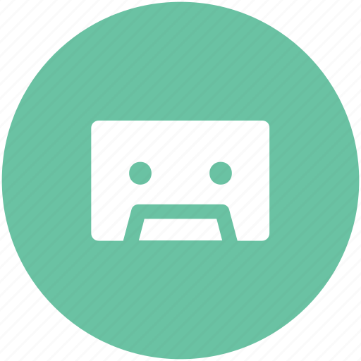 Audio tape, cassette, cassette tape, compact cassette, musicassette, tape icon - Download on Iconfinder