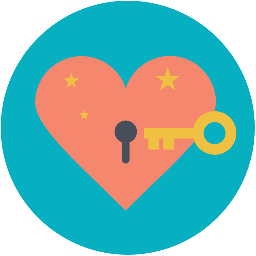 Heart lock, key, love secret, padlock, secret feelings icon - Download on Iconfinder