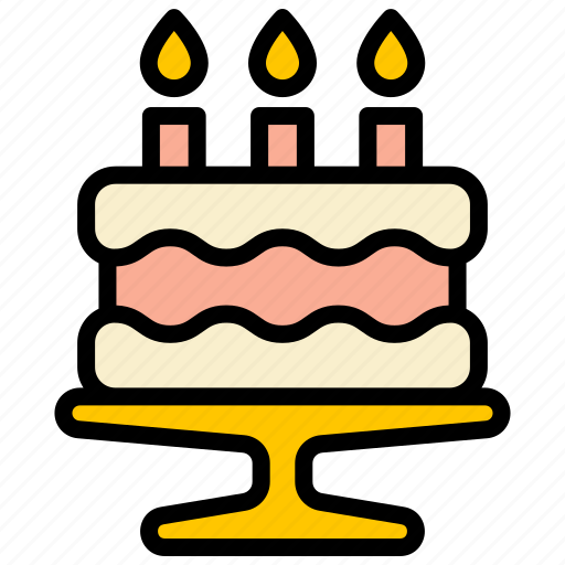 Cake, birthday, party, celebration, anniversary icon - Download on Iconfinder