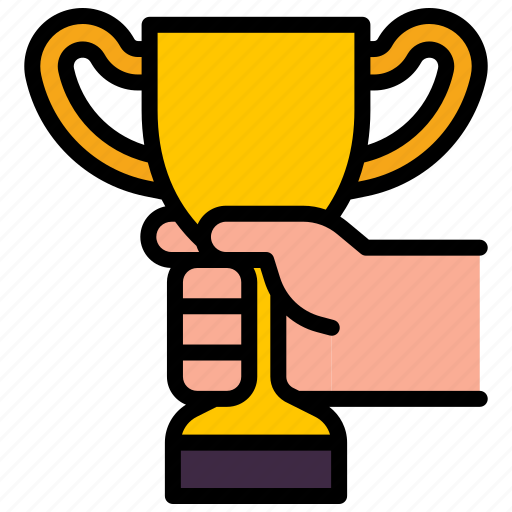 Prize, holding, success, celebration, champion icon - Download on Iconfinder
