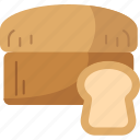 bread, loaf, pastry, wheat, breakfast