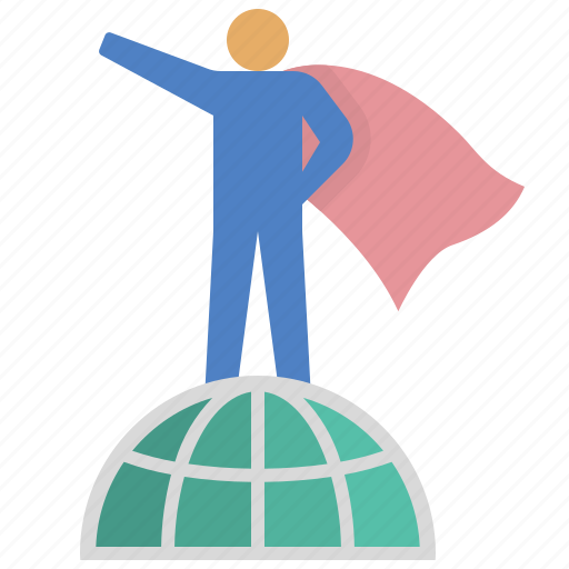 Superhero, influencer, power, winner, master, leader, world icon - Download on Iconfinder