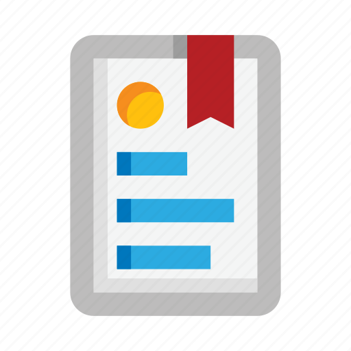 Certificate, charter, diploma, graduate, document, invitation icon - Download on Iconfinder
