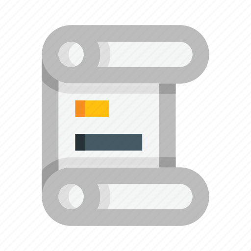 Scroll, roll, graduate, diploma, certificate, script, graduation icon - Download on Iconfinder