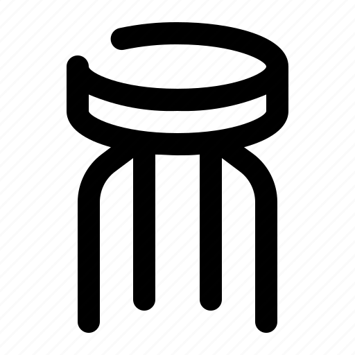 Stool, property, furniture, chair, interior, seat, home icon - Download on Iconfinder