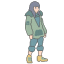 character, person, illustration, vector, pixel art, pixelated, retro style, game, avatar 