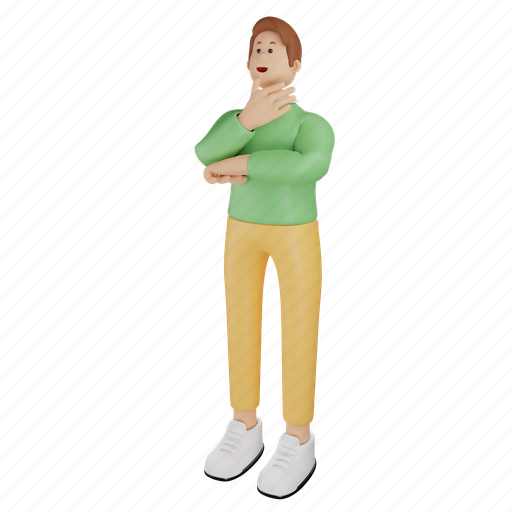 Standing 3D illustration - Download on Iconfinder