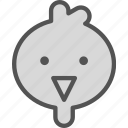 avatar, bird, character, chicken, profile, smileface