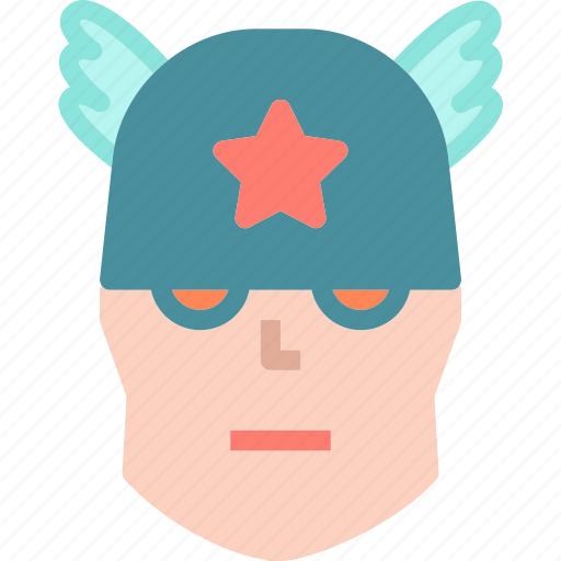 America, avatar, captain, character, movie, smileface, superhero icon - Download on Iconfinder