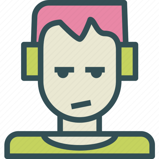 Avatar, character, music, profile, smileface icon - Download on Iconfinder