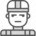 avatar, character, profile, smileface, worker 