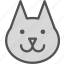 animal, avatar, character, profile, smileface, cat 