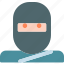 avatar, character, ninja, profile, smileface 