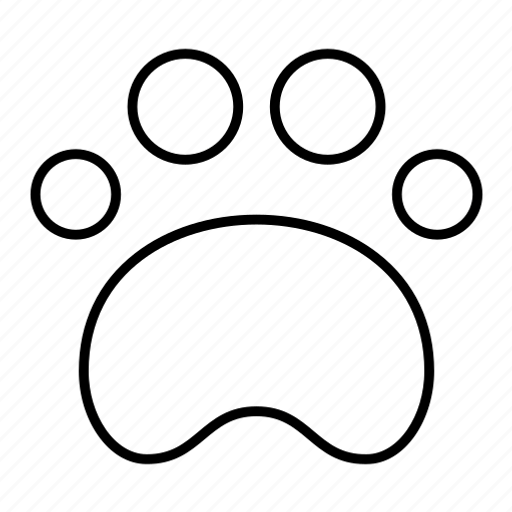 Paw print, animal, pet, foot, dog, cat, animal paw icon - Download on Iconfinder