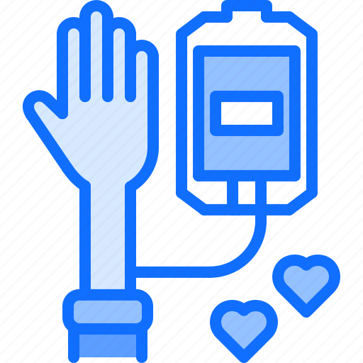 Blood, donor, hand, love, charitable, organization, donation icon - Download on Iconfinder