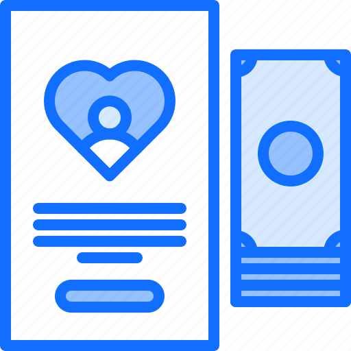 Heart, money, charitable, organization, donation icon - Download on Iconfinder