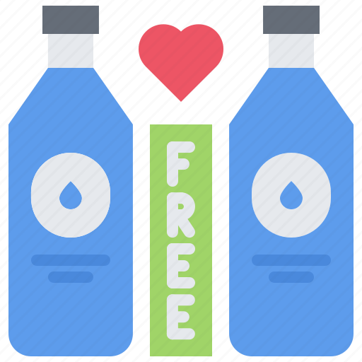 Water, bottle, love, charitable, organization, donation icon - Download on Iconfinder