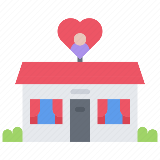 Building, love, center, charitable, organization, donation icon - Download on Iconfinder