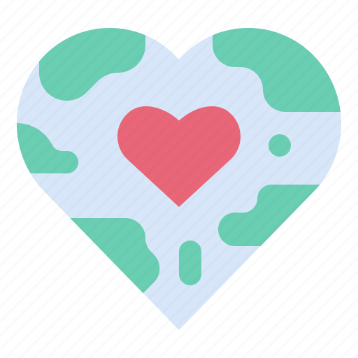 Charity, donation, heart, world, global, foundation icon - Download on Iconfinder