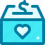 box, charity, contribution, dollar symbol, donate, money, solidarity 