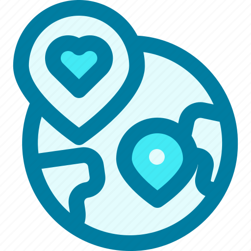 Charity, donation, heart, location, position, solidarity, worldwide icon - Download on Iconfinder