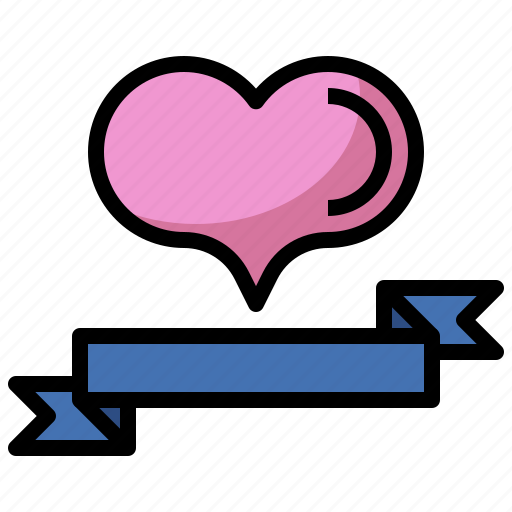 Awareness, healthcare, heart, love, medical, ribbon, symbol icon - Download on Iconfinder