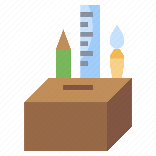 Donate, donation, education, pen, pencil, stationery, supplies icon - Download on Iconfinder
