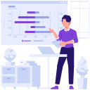 bar, negative, chart, graph, statistic, business, infographic