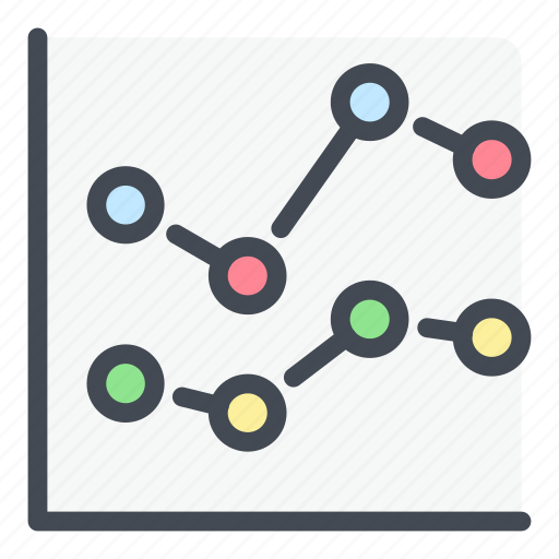 Chart, graph, analytics, statistics, dot, report icon - Download on Iconfinder