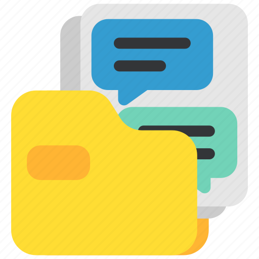 Chat, communication, file, folder, media, message, social icon - Download on Iconfinder