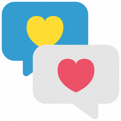 Chat, communication, flirt, heart, love, message, social icon - Download on Iconfinder