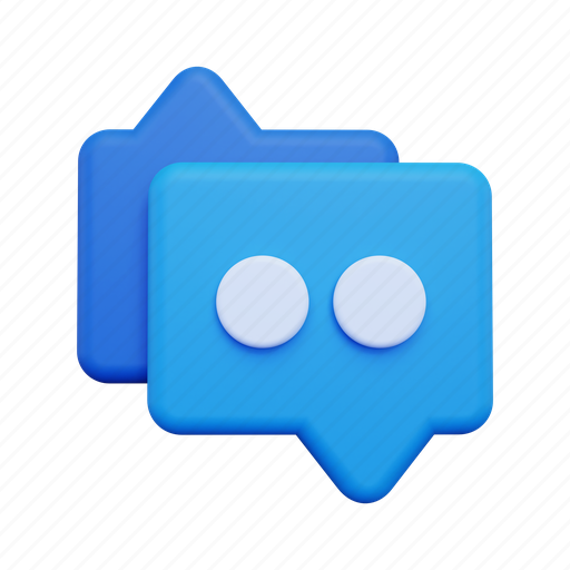 Message, chat, communication, bubble, conversation, interaction 3D illustration - Download on Iconfinder