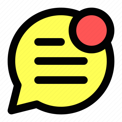 Chat, communication, bubble, speech, notification icon - Download on Iconfinder