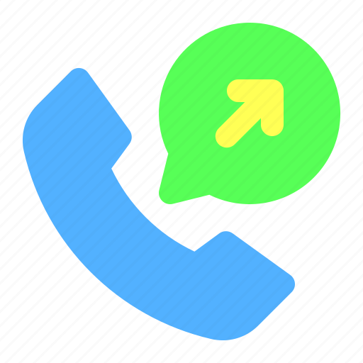 Chat, communication, call, outgoing, phone icon - Download on Iconfinder