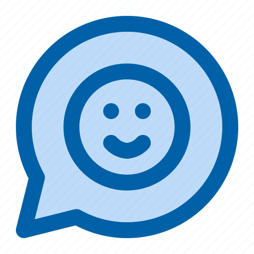 Chat, communication, happy, emoticon, bubble icon - Download on Iconfinder