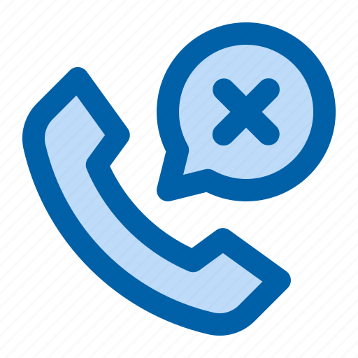 Chat, communication, missed, call, error icon - Download on Iconfinder