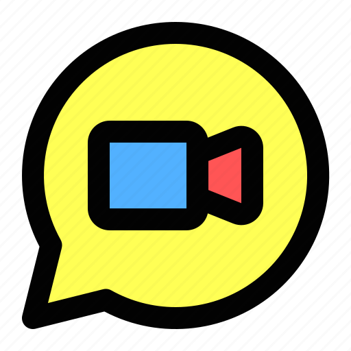 Chat, communication, bubble, video, call icon - Download on Iconfinder