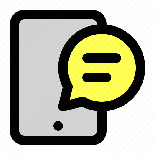 Chat, communication, message, handphone, speech icon - Download on Iconfinder