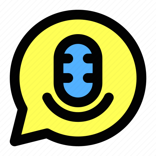 Chat, communication, microphone, voice, record icon - Download on Iconfinder