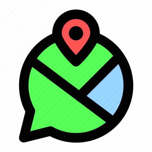 Chat, communication, share, location, map icon - Download on Iconfinder