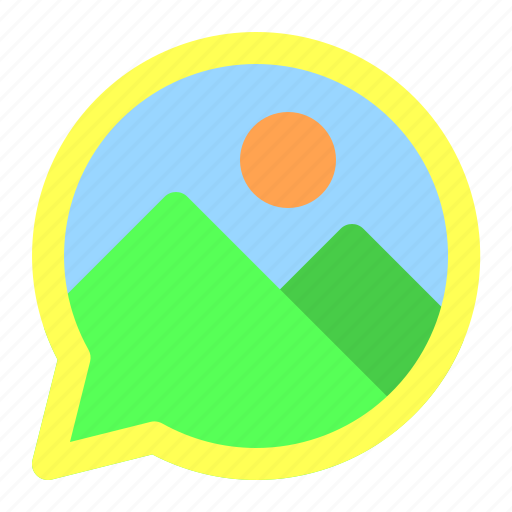 Chat, communication, bubble, picture, photo icon - Download on Iconfinder